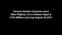 Terrence Romeo Posterized Crossover Move Gilas Pilipinas vs Chinese Taipei 37th Jones Cup August 30,2015