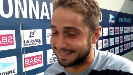 Réaction de Brieuc PLESSIS après BAYONNE / NARBONNE (J2)