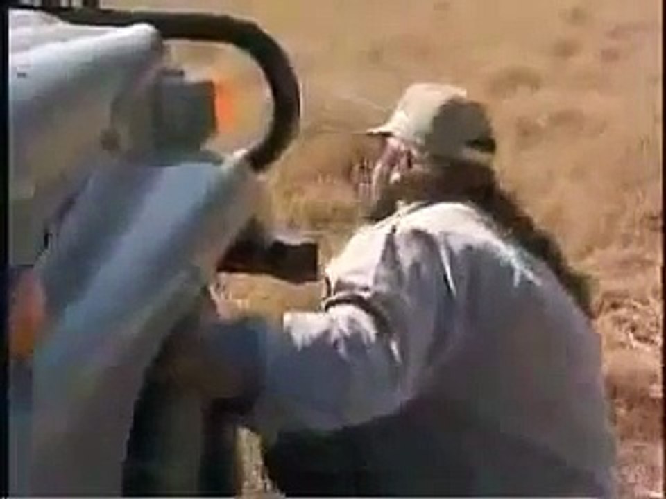 Man vs two male lions, man destroys two male lions.