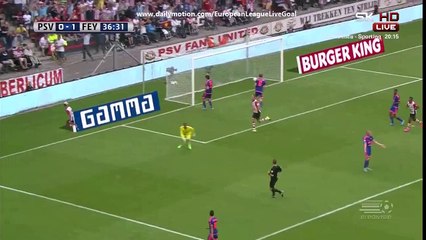 Maxime Lestienne 1:1 | PSV Eindhoven - Feyenoord 30.08.2015 HD