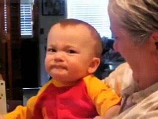 Cute Babies Eating Lemon