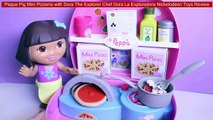 Peppa Pig Mini Pizzeria with Dora The Explorer Chef Dora La Exploradora Nickelodeon Toys Review