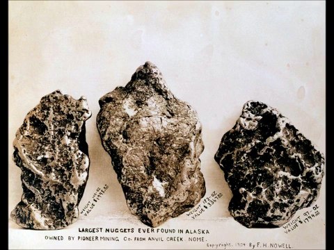 Placer Gold Mined during Nome, Alaska Gold Rush MILLIONS $$$