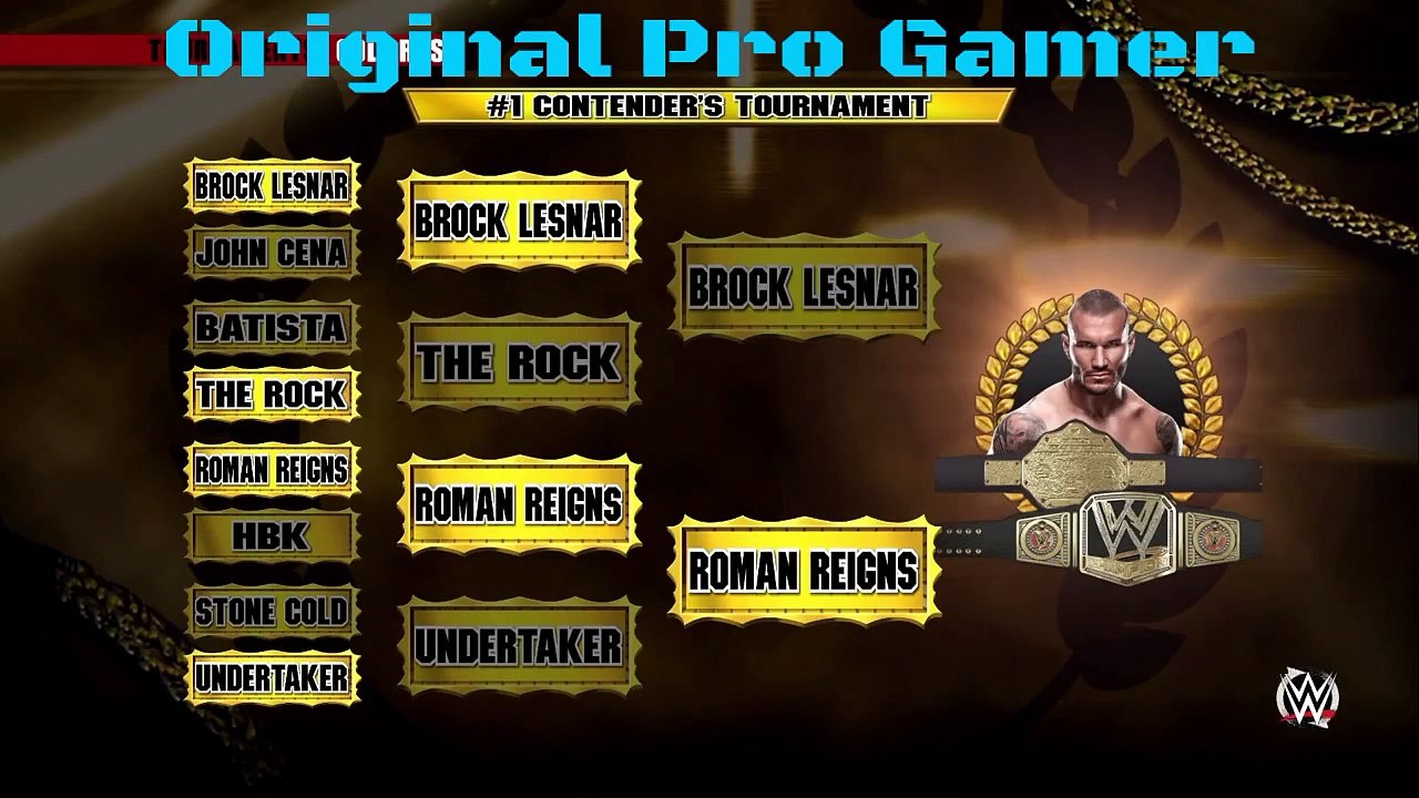 WWE 2k15 (Gold rush tournament) - the final