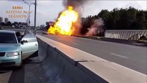 Acidente com Caminhão Causa Explosões no Trânsito