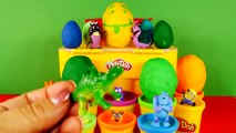 SUPER Play Doh Surprise Eggs Spiderman Angry Birds Monsters Inc Despicable Me Egg Toys