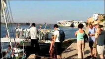 SUNSET FELUCCA CRUISE ON THE NILE, LUXOR, EGYPT.