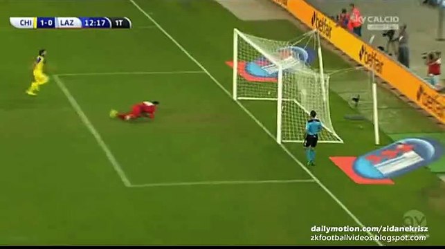 1-0 Riccardo Meggiorini Amazing Goal | Chievo verona v. Lazio 30.08.2015 HD