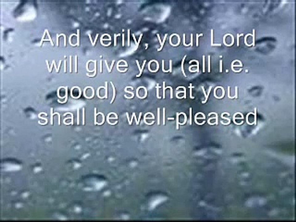 Surah Ad Duha (The Morning Light)