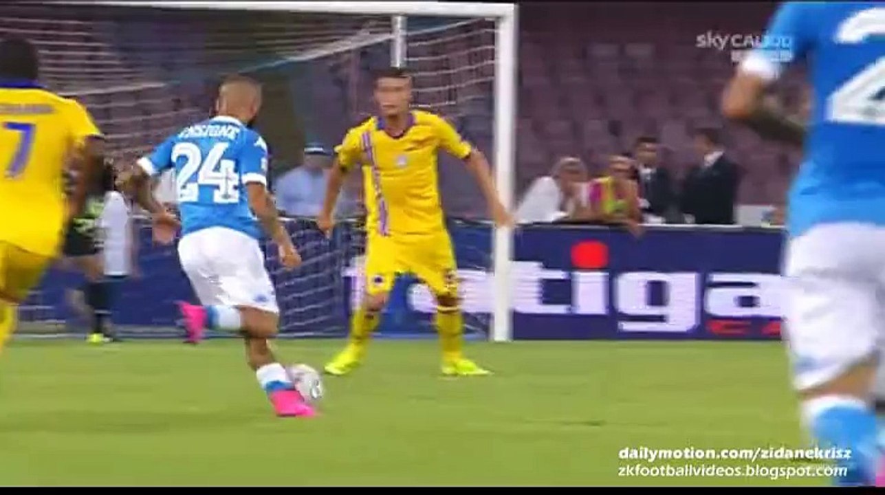 Lorenzo Insigne Fantastic Shot Hits the Post _ Napoli v. Sampdoria 30.08.2015 HD