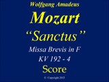 Mozart - KV 192 -4 Sanctus - Score