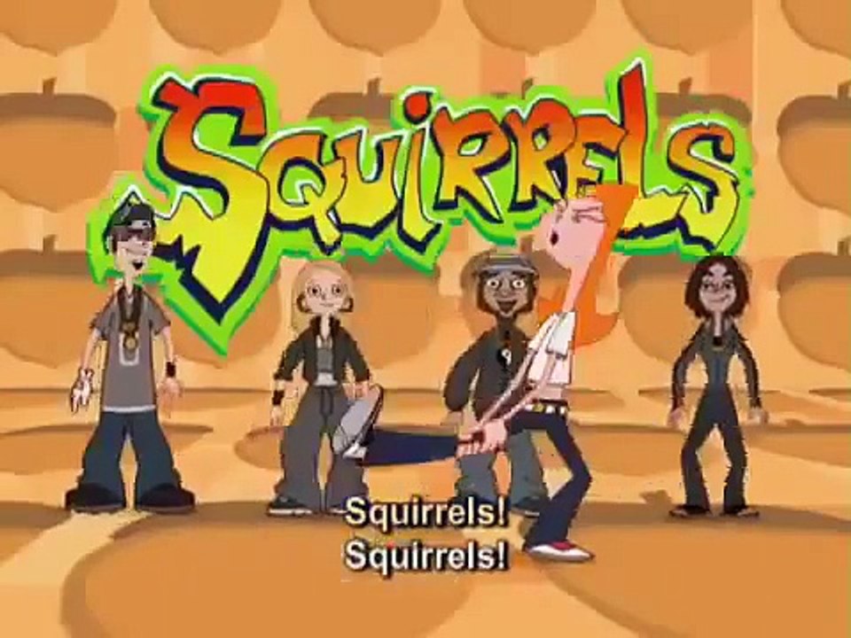 Phineas and Ferb Squirrels In My Pants Music Video With Lyrics! Disney