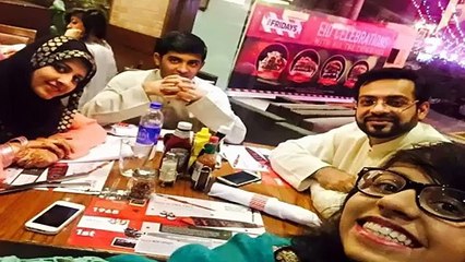 Aamir Liquat with Family on Eid ul Fitar 2015 Pictures