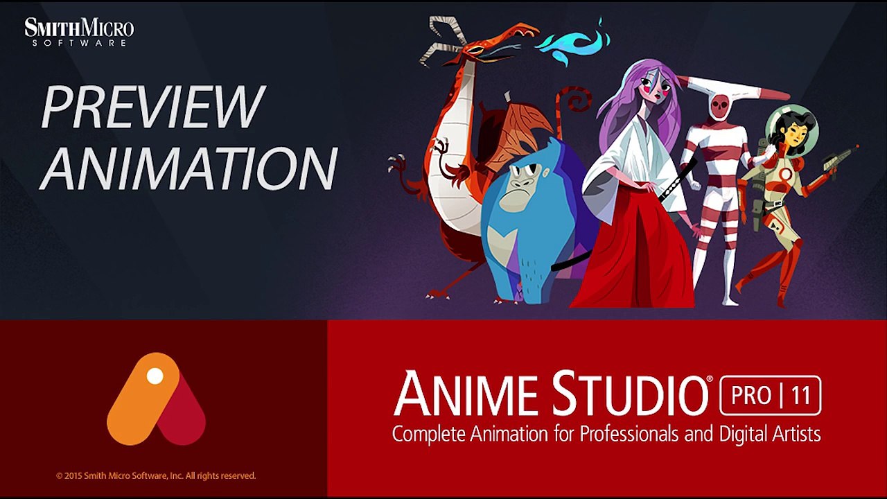 Anime Studio Pro 11 - Preview Animation - Tutorial