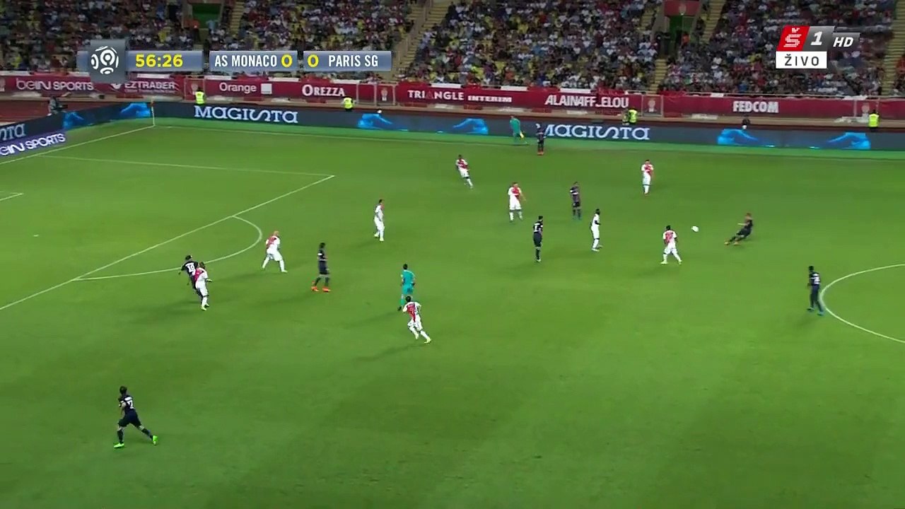 Edinson Cavani 0_1 _ Monaco - Paris Saint Germain 30.08.2015 HD