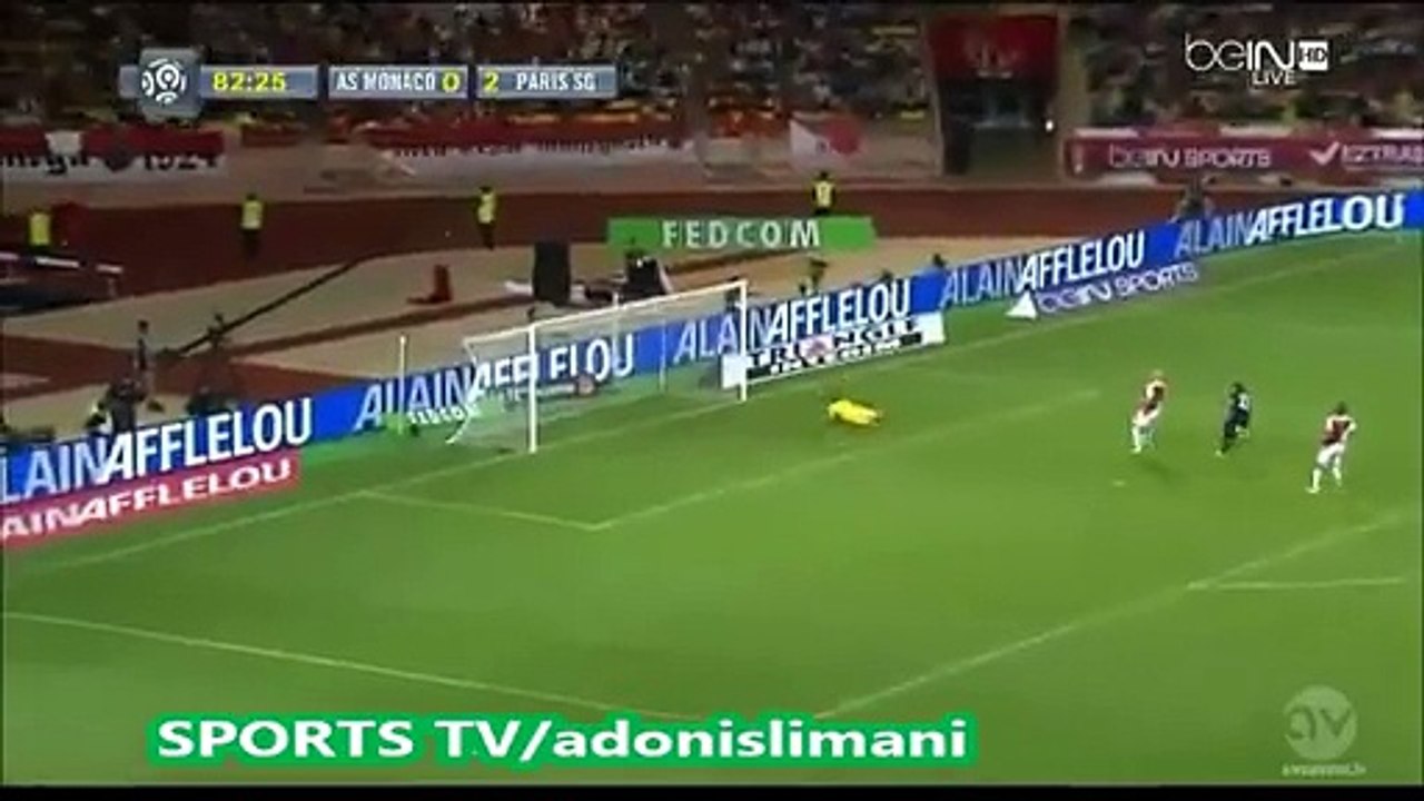 Ezequiel Lavezzi 0-3, Di Maria Amazing Assist HD - AS Monaco v. PSG 30.08.2015 HD