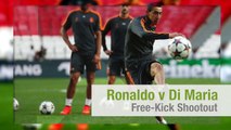 Cristiano Ronaldo vs Angel di Maria in freekick shoot out