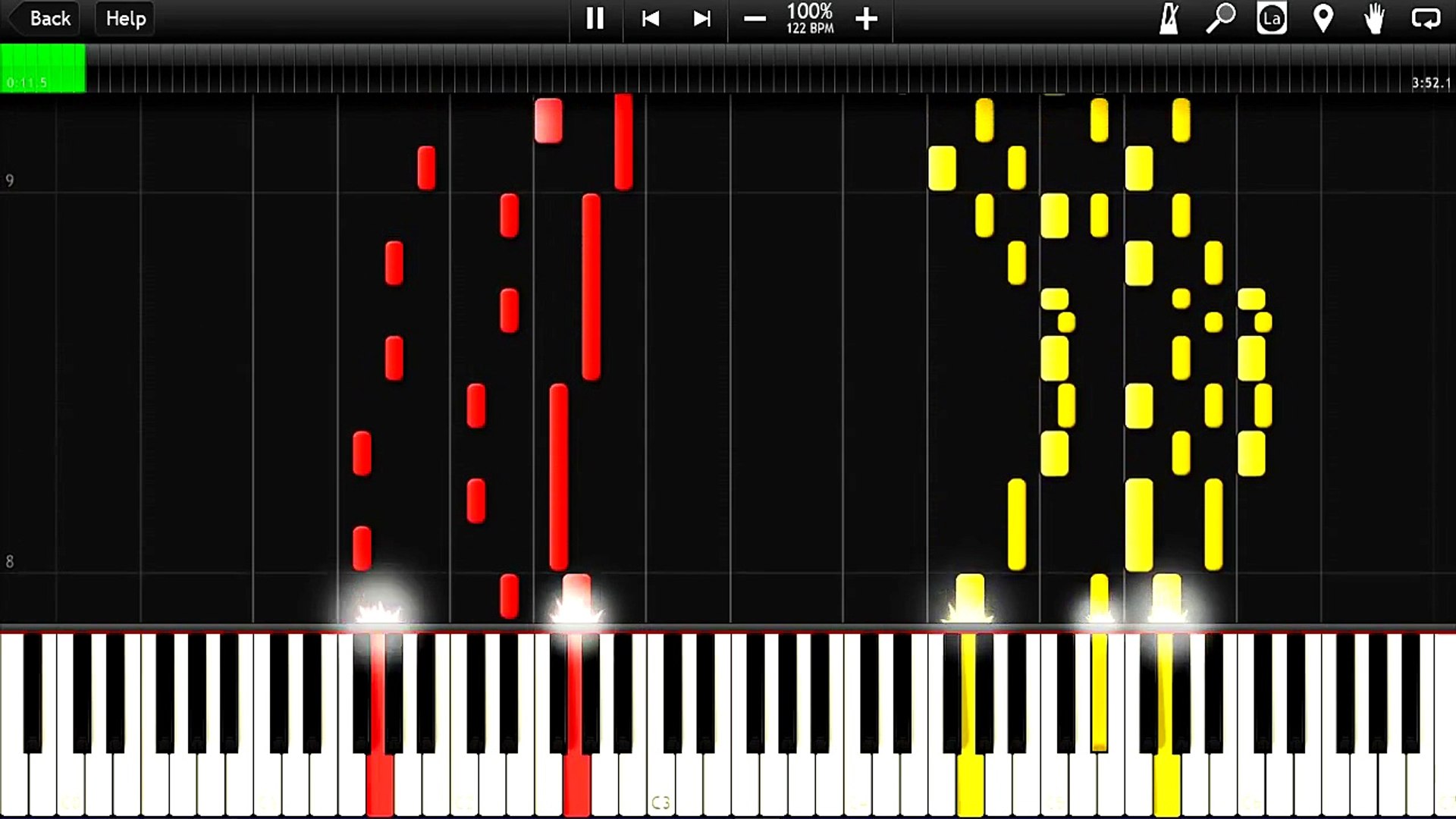 TEACH ME PIANO WIN95/3.1時代のPCソフト One Piece OP14 - Fight Together (Theishter) Sheet music +