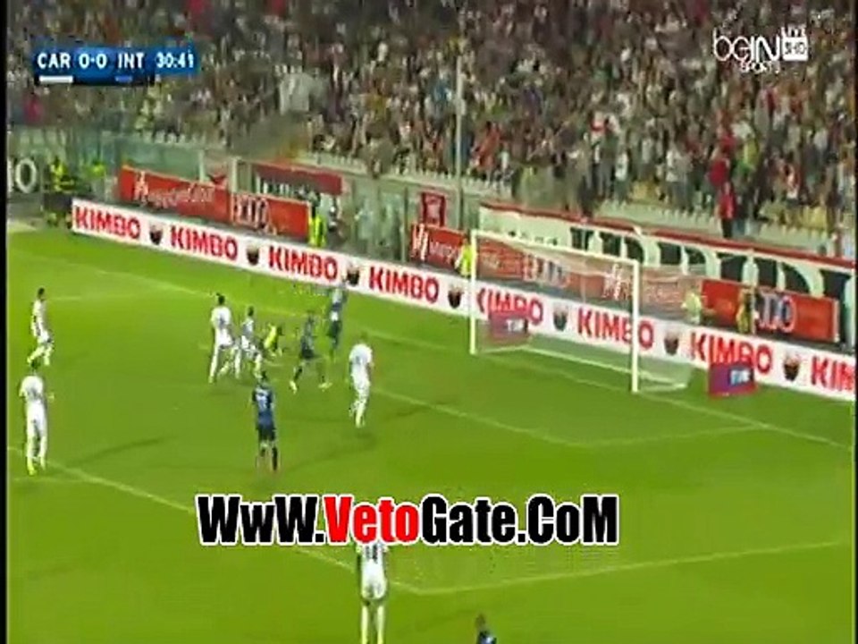 انتر ميلان يفوز بثنائيه امام كاربى