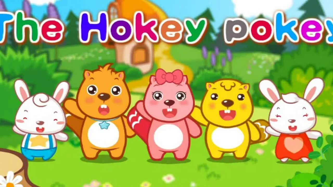 The Hokey Pokey | Sing Along Kids Dance Song with Lyrics | Cartoon Animation for Children