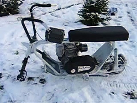 homemade snow bike