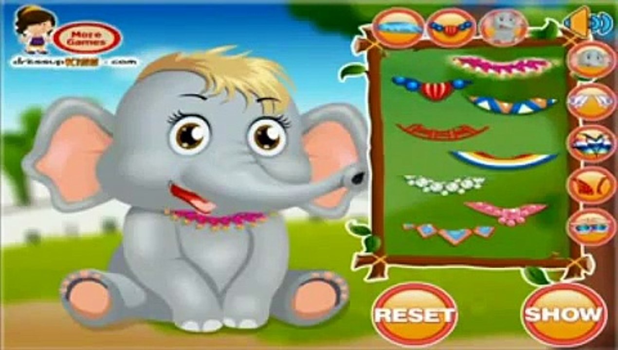 Baby Elephant Caring Game Video For Kids