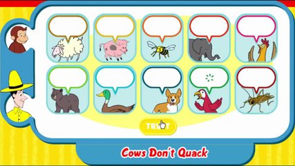 Curious George Cows Don't Quack Cartoon Animation PBS Kids Game Play Walkthrough