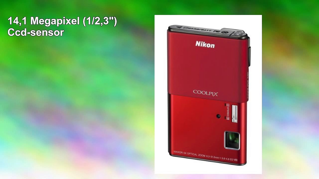 Nikon Coolpix S80 Digitalkamera 14 Megapixel 5fach Weitwinkelzoom 89 cm