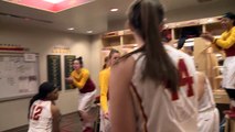 Iowa State Women's Basketball Post-Game Locker Room Celebration vs. No. 3 Baylor