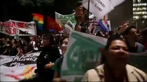 Political parties shunned from Brazil's protests