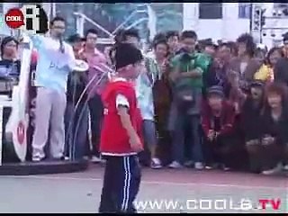 little boy break dancing