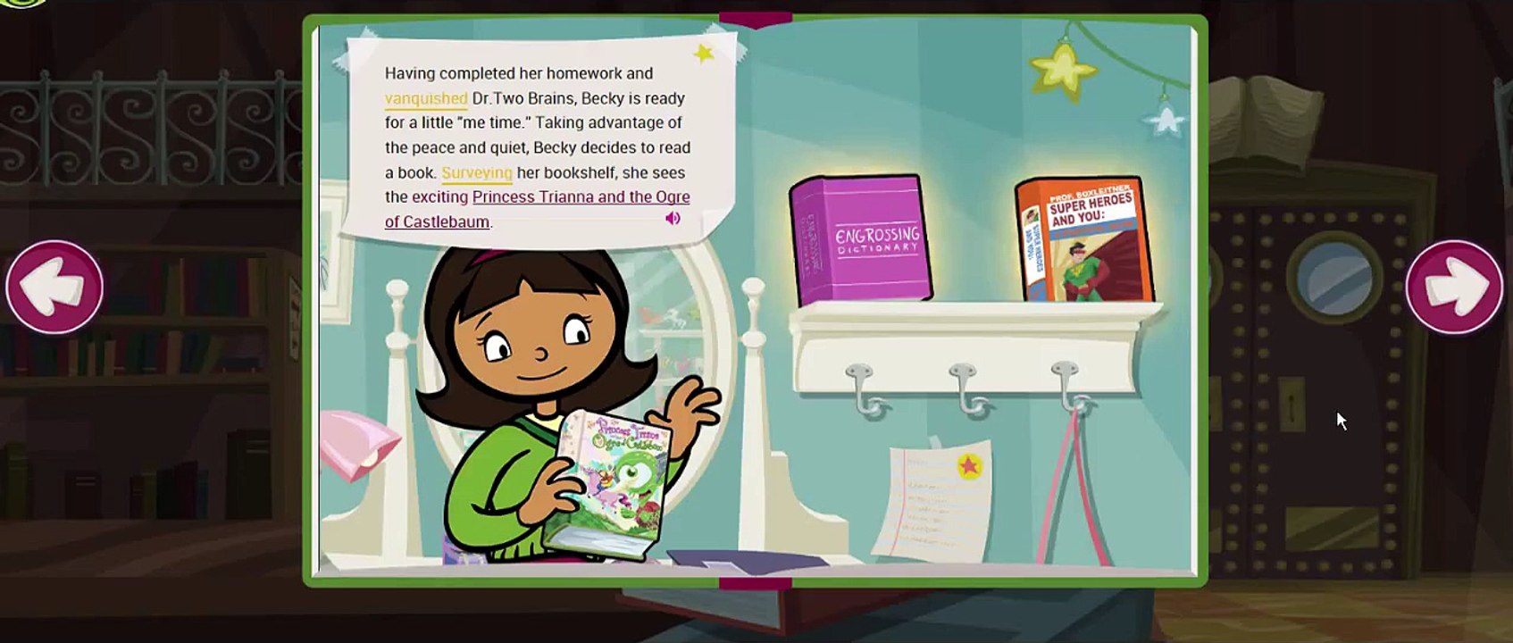 Word Girl Becky Botsford Becky's Day Off Cartoon Animation PBS Kids Game Play Walkthrough