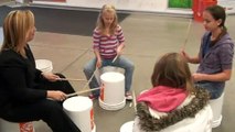 Catholic Students Demonstrate Bucket Drumming