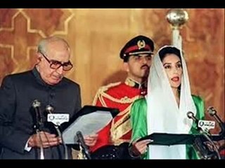 Mohatarma Benazir Bhutto Shaheed - Oath Taking Ceremony (1988).wmv