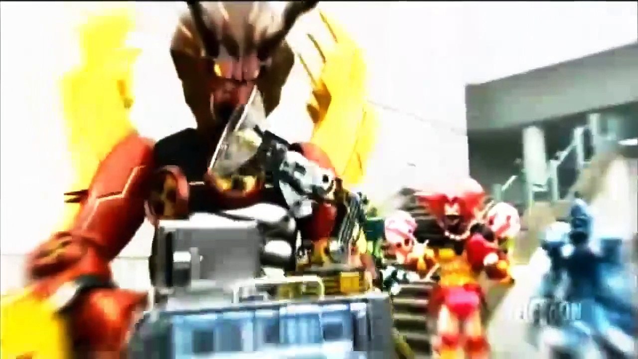 Power Rangers Dino Charge Épisode 9 "Échec et Mat" - Scène d'introduction (720p HD)