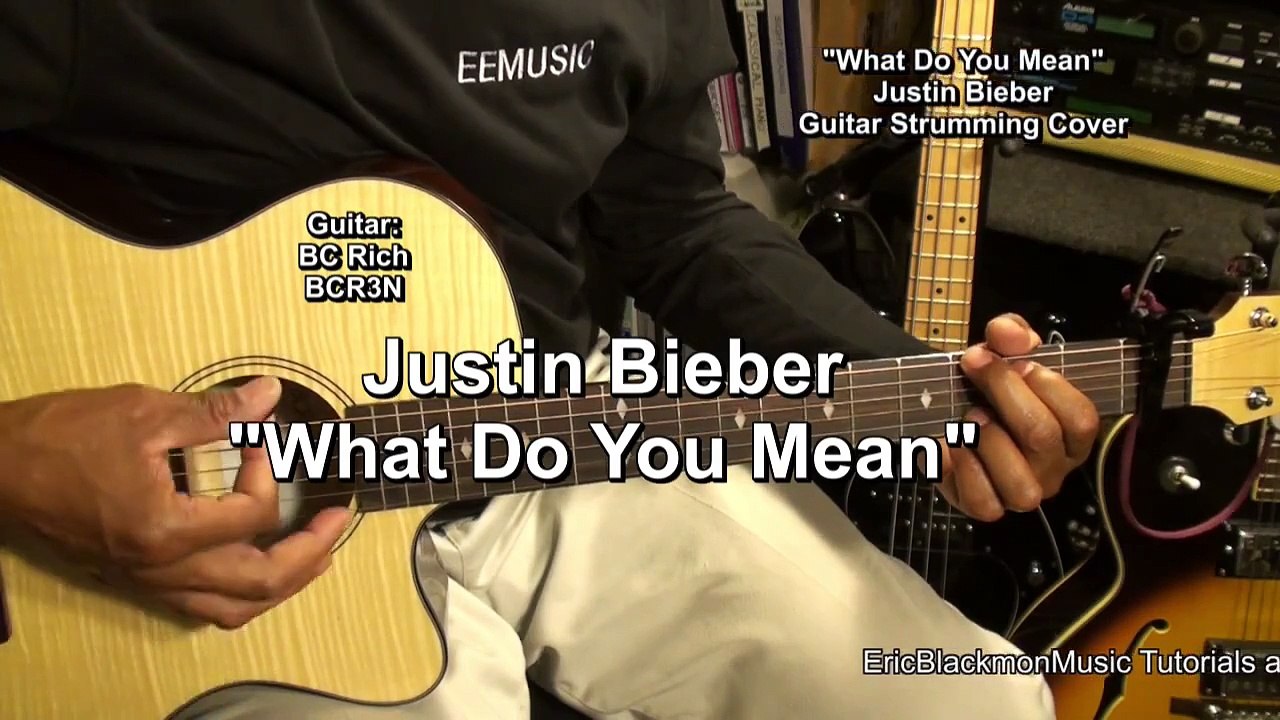 Justin Bieber WHAT DO YOU MEAN Acoustic Guitar Cover