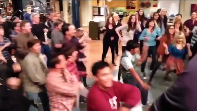 The Big Bang Theory FLASHMOB ON SET [HD]