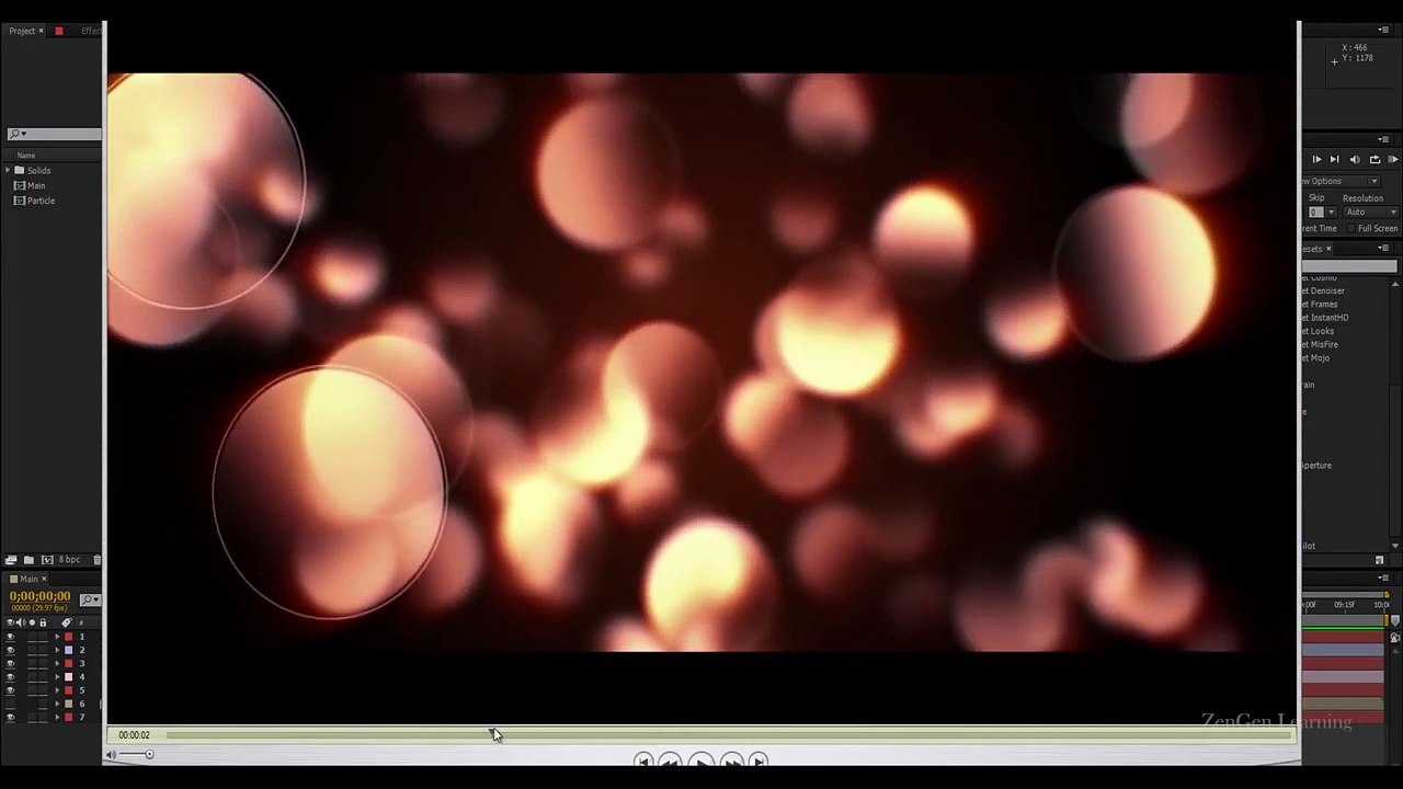 After Effects  Tutorial for Beginners : Create and Animate Bokeh