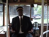 Walter Jackson in  Peter Witt streetcar 6119 at Baltimore Streetcar Museum