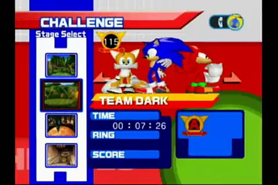 Sonic Heroes - Boss: Team Sonic vs. Team Dark - 00:07:26