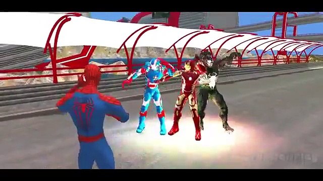 Spider-Man Custom Lightning Mcqueen Cars! Songs for Children Epic Race Spiderman VS Iron Man
