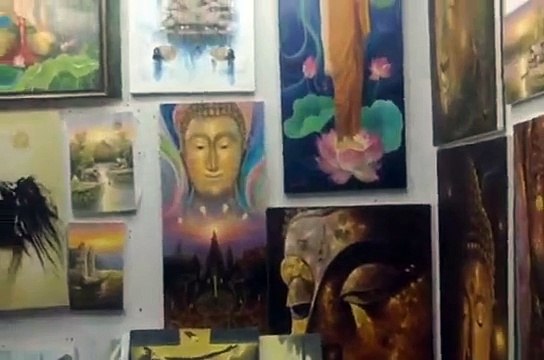 Oil Paintings and Tattoos - Artist Street Pattaya.