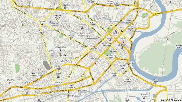 Ho Chi Minh, Vietnam - Google Map Maker widescreen timelapse video