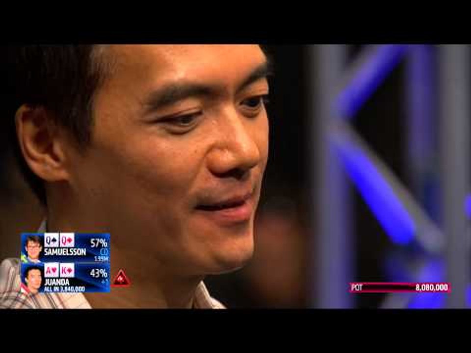 John Juanda Being a LuckBox at the EPT 12 Barcelona Final Table | PokerStars