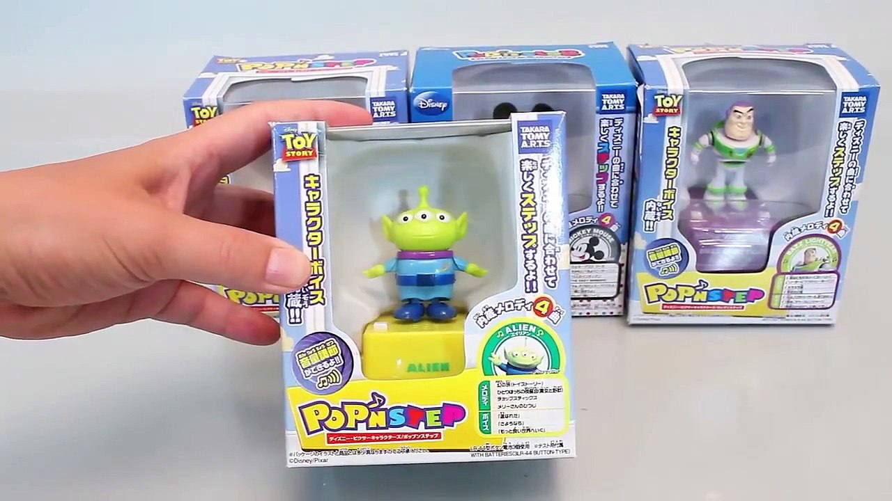 Mundo de juguete & Tomy Disney Pop n Step Melody Music Box Toy story, Mickey mouse Toys