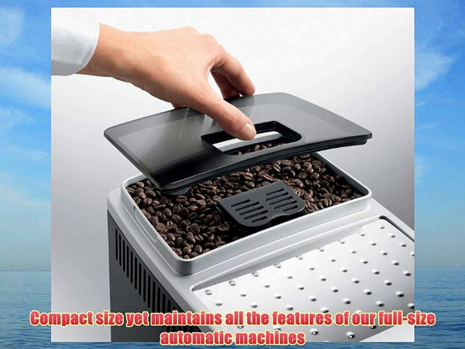 DeLonghi ECAM22110SB Compact Automatic Cappuccino Latte and Espresso Machine