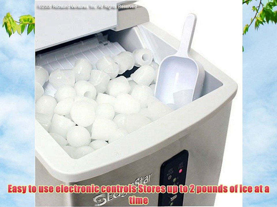 EdgeStar Portable Stainless Steel Ice Maker