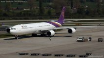 Thai Airways - A340-600 *HS-TNF* / takeoff at Zurich Airport