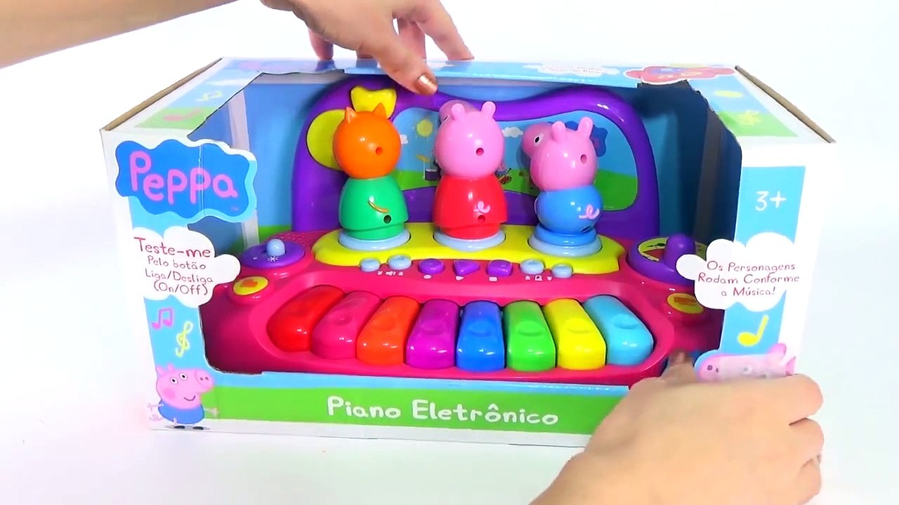 Peppa Pig Piano Com Músicas George Candy Songs Brinquedos em Português Toys Juguetes