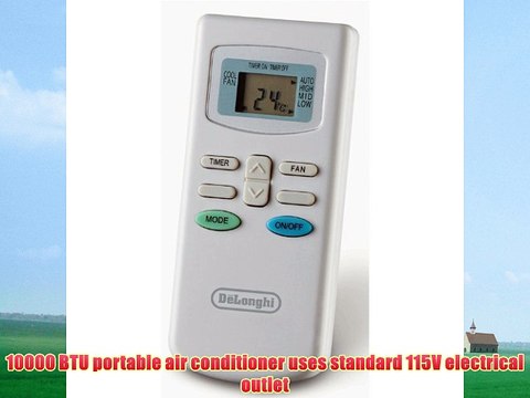 DeLonghi PACC100E 10000 BTU Portable Air Conditioner with Remote Control